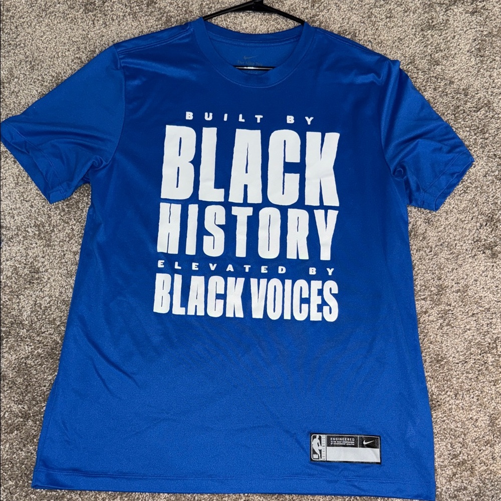 Nike Blue 'Built by Black History' Men's Tee
